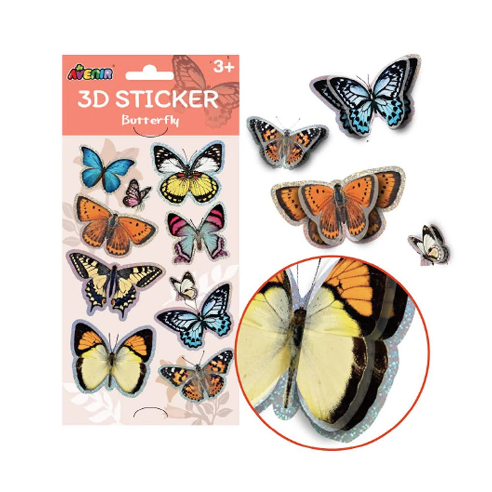 Avenir 3D Sticker Butterfly (8240568336583)