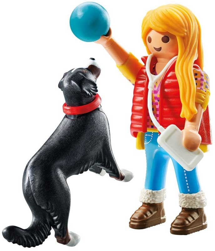 PL Woman with Mountain Dog