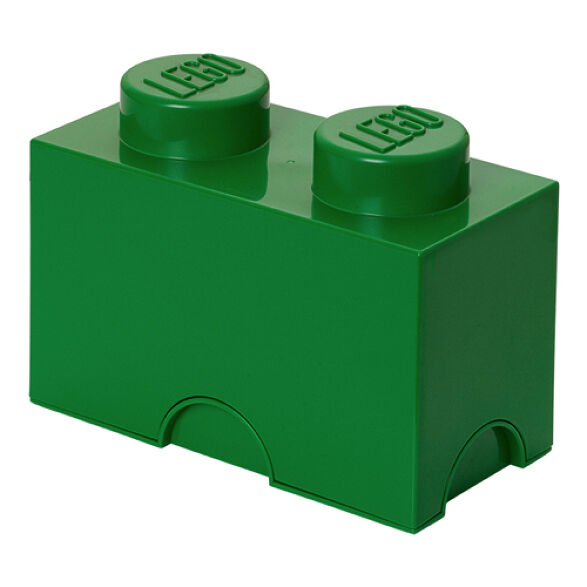 Lego Storage Brick 2 Dark Green (8301630128327)