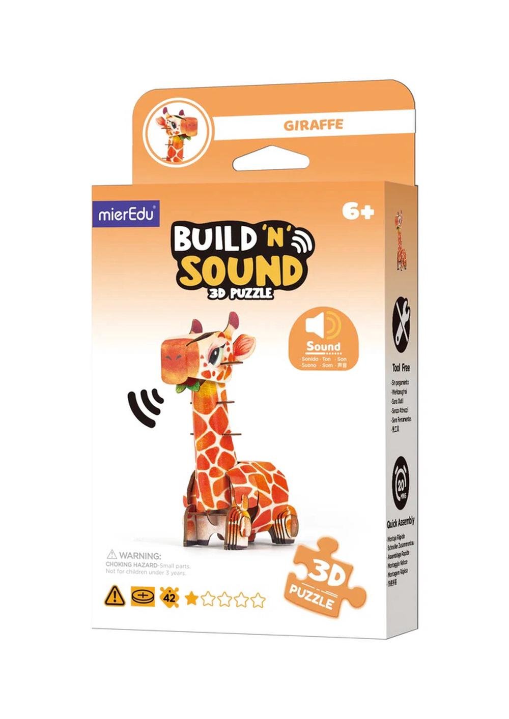 Build n Sound 3D Puzzle Giraffe (8257331101895)