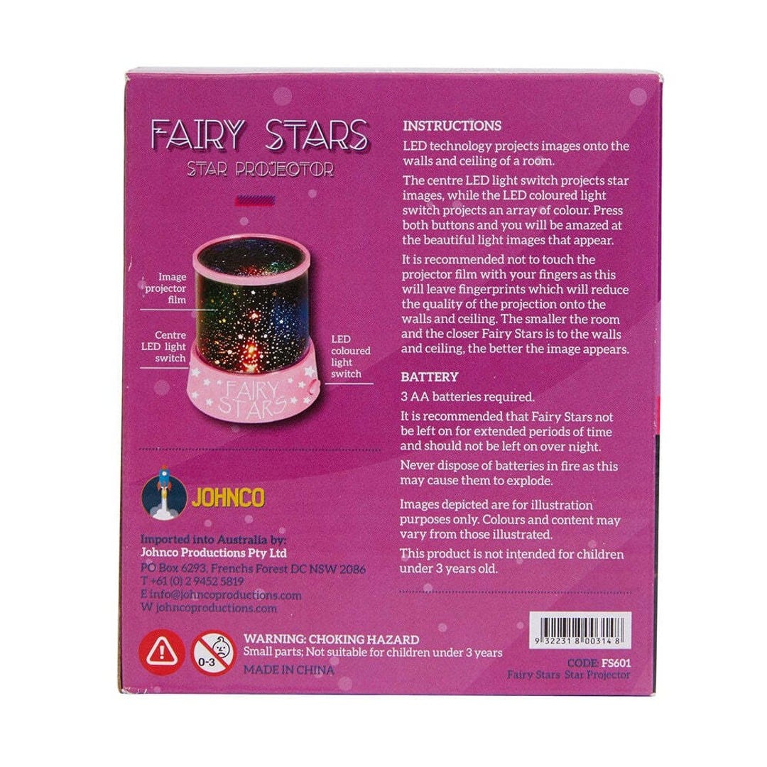 Star Projector Fairy Stars