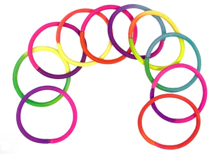 PP Two-Tone Hair Elastics