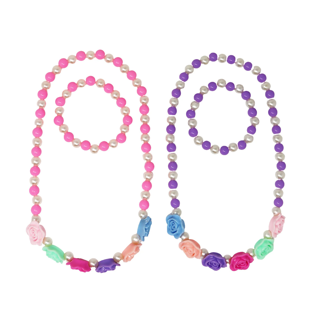 PP Rosy Candy Necklace & Bracelet Set