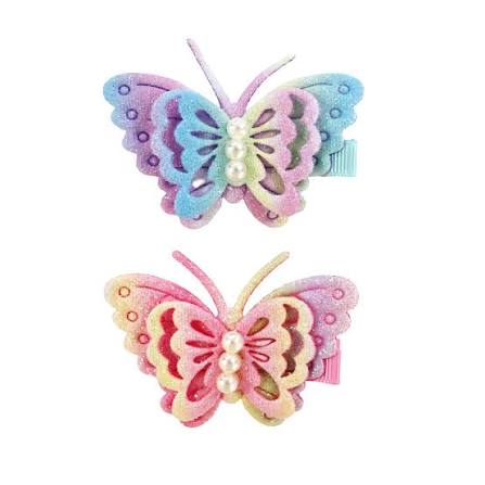PP Rainbow Butterfly Hair Clip