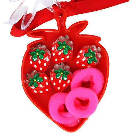 PP Mini Strawberry Hair Clip Set