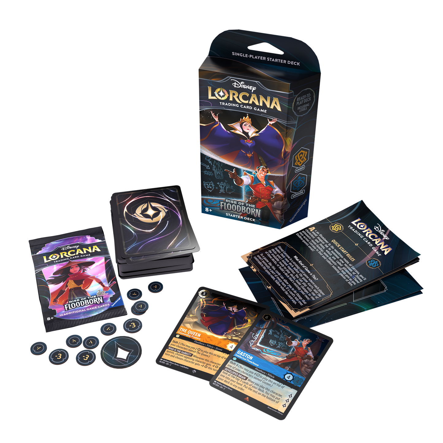Lorcana S2 Rise of the Floodborn Amber & Sapphire (8136428716231)