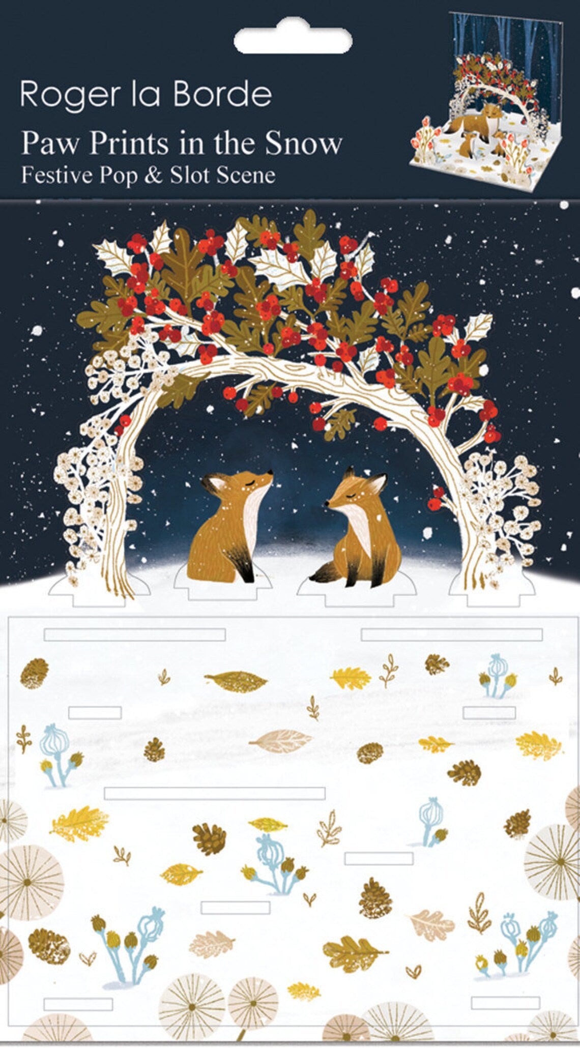 Paw Prints In The Snow - Christmas Pop N Slot