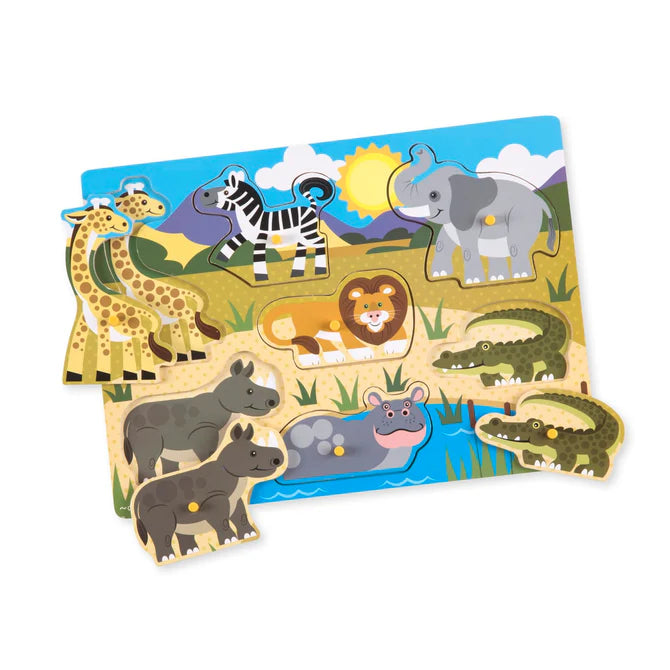 MD Safari Peg Puzzle (New)