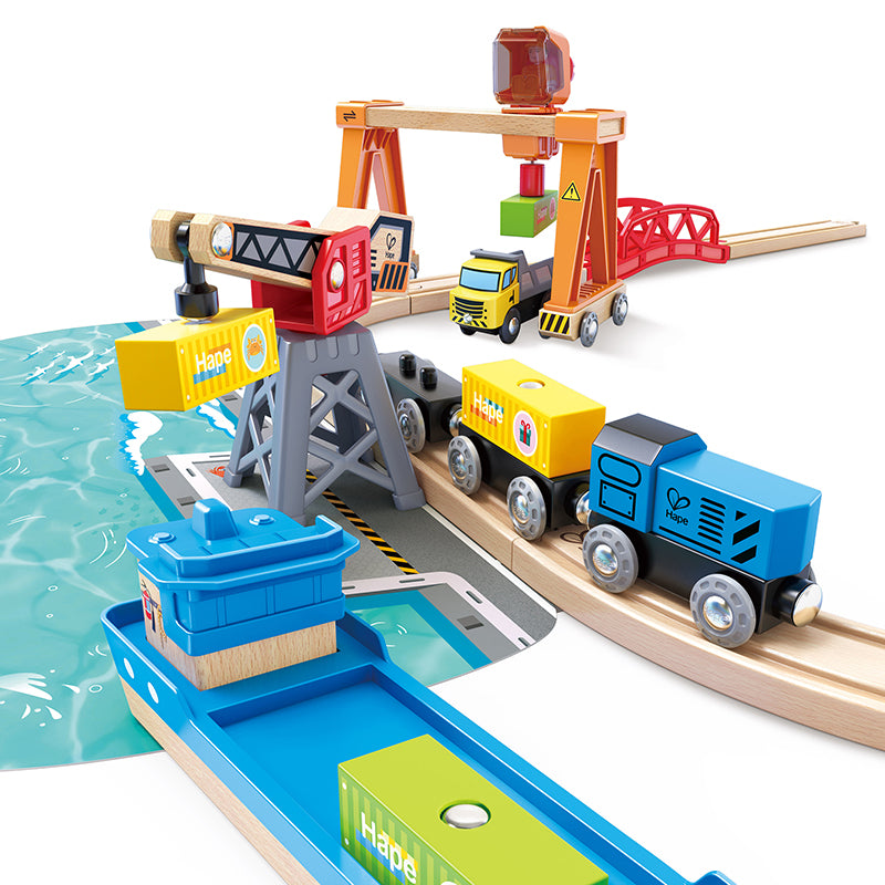 Hape Lift & Load Harbour Set (7736919195847)