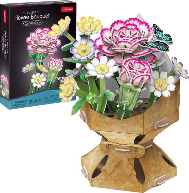 Cubic Fun 3D Puzzle Flower Bouquet Carnation (8470815408327)