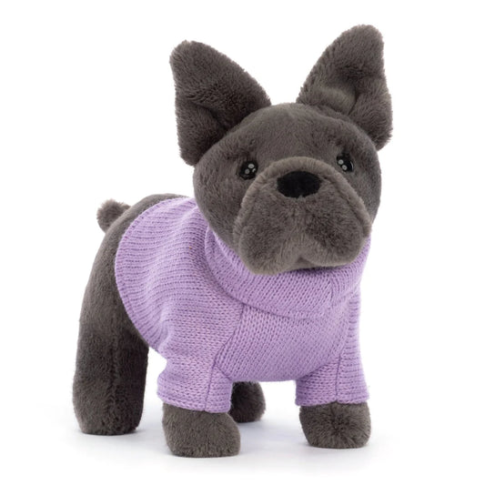 Sweater French Bulldog Purple (7822674526407)