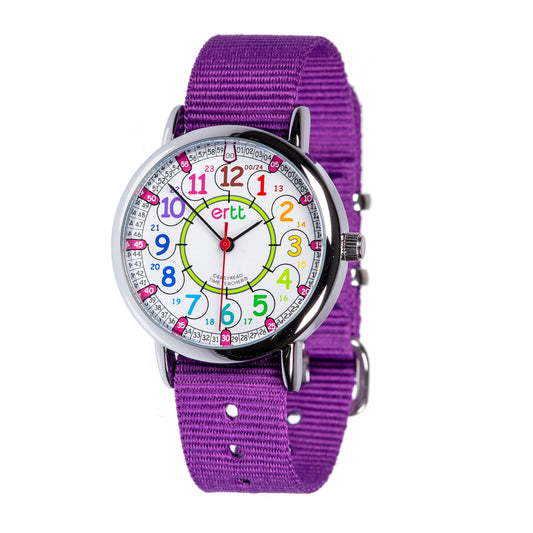 ERTT Rainbow Purple 12/24 Hr Watch (7791786754247)