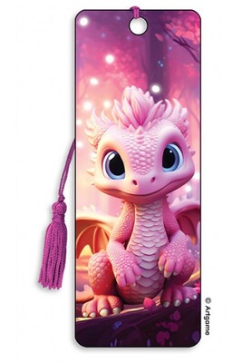 Bookmark Pink Dragon