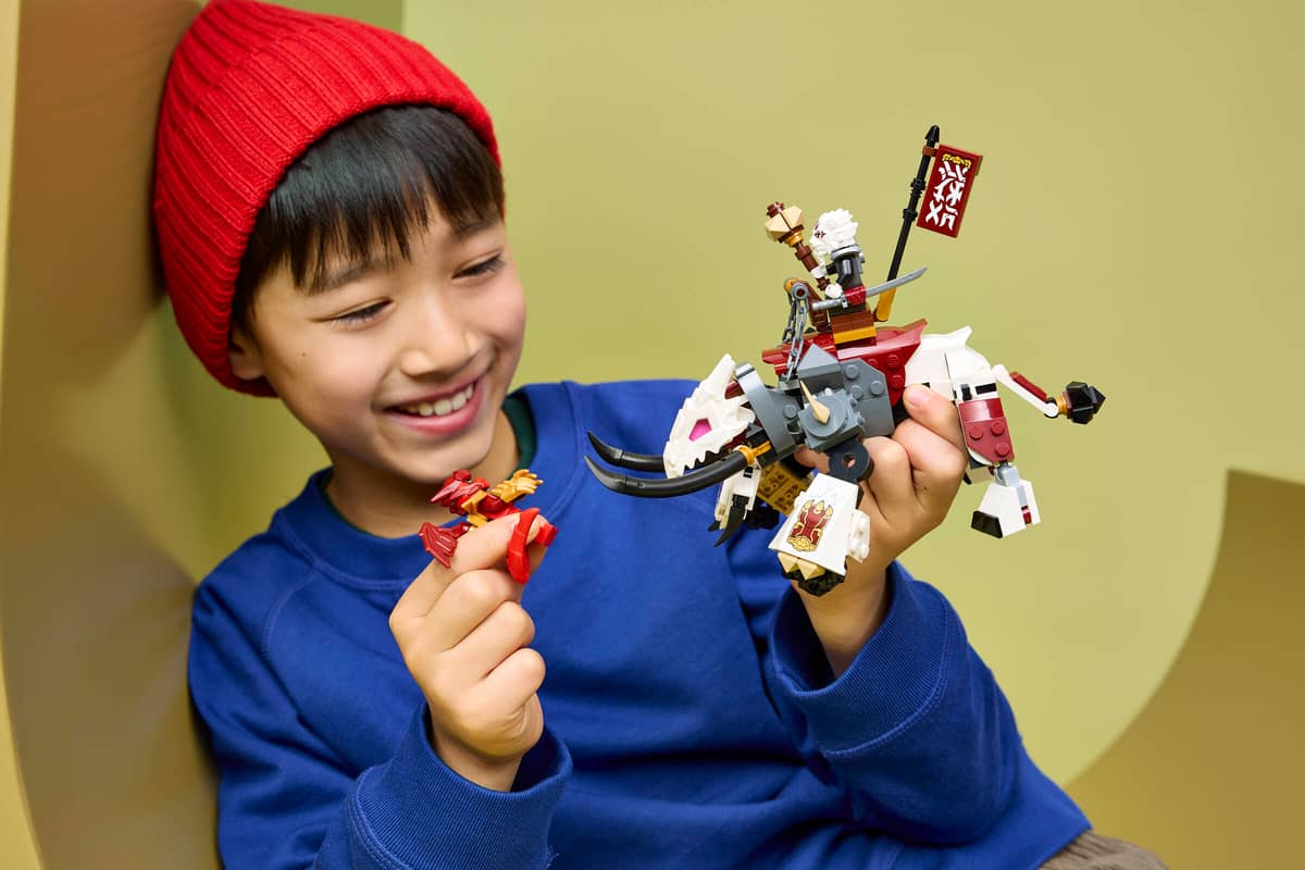 Lego Nin Zilvar and Grimtak the Dragon Beast 71863