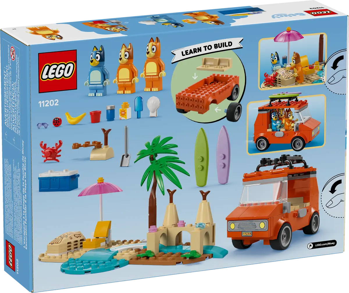 Lego Bluey Beach & Family Car Trip 11202 (8384503677127)
