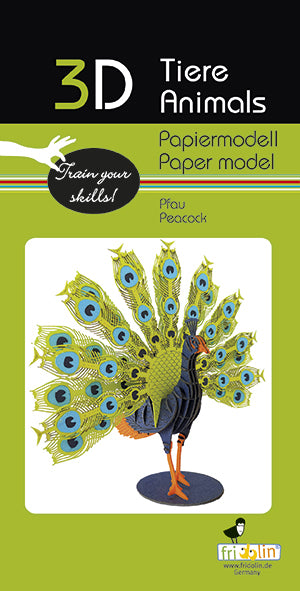 3D Paper Peacock (7822494826695)