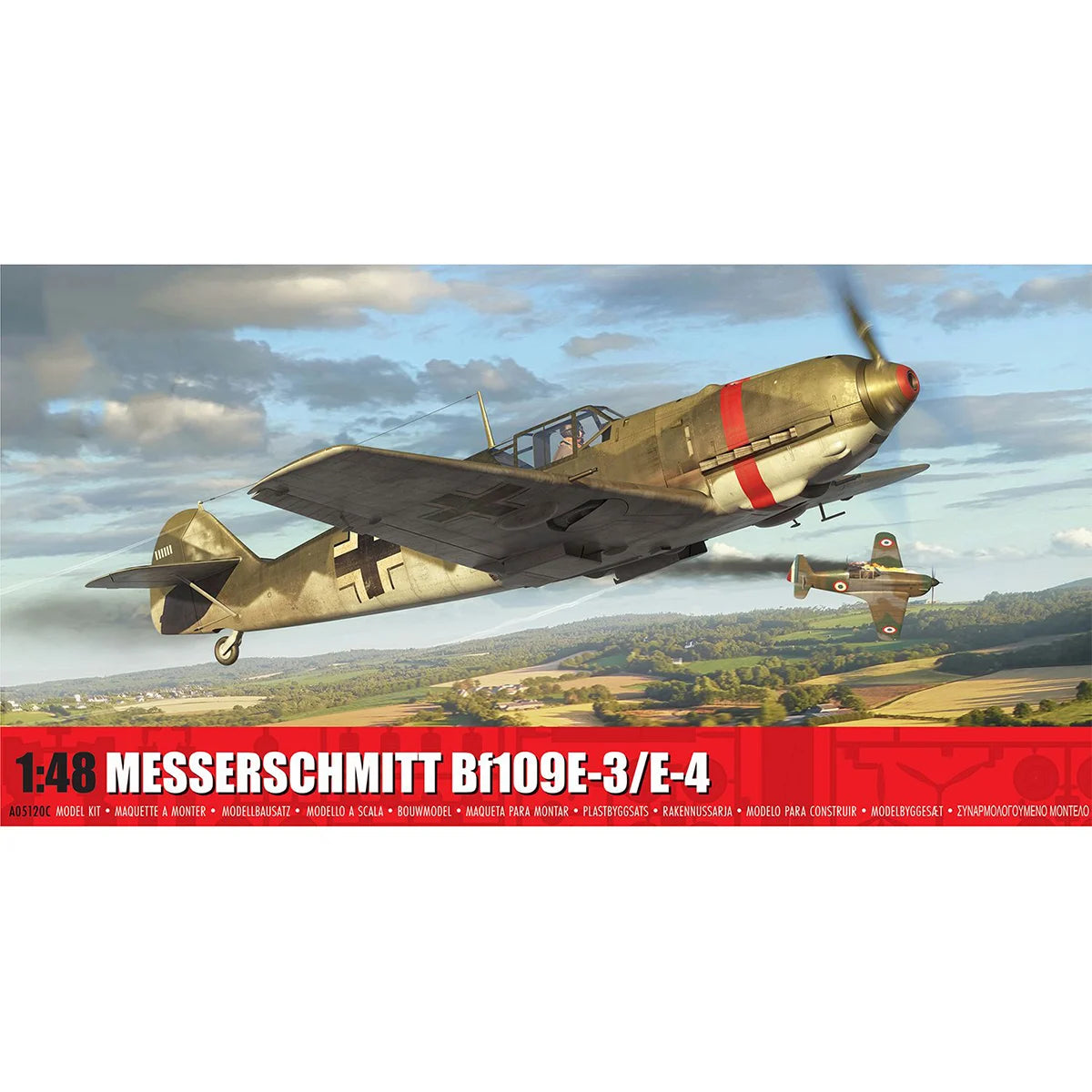 AFX Messerschmitt Bf109 E-3 1/48 (8277009334471)
