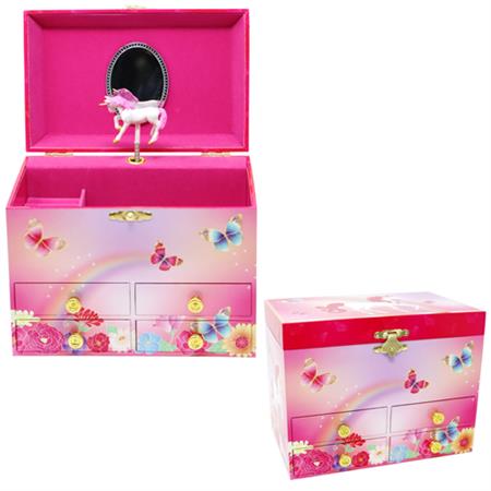 PP Unicorn Butterfly Med Jewellery Box (7728431825095)