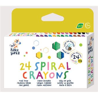 Haku Yoka 24 Spiral Crayons (7716714053831)