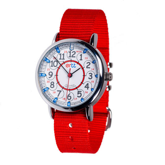 ERTT Red/Blue Red Strap 12/24 Hr Watch (7791818703047)