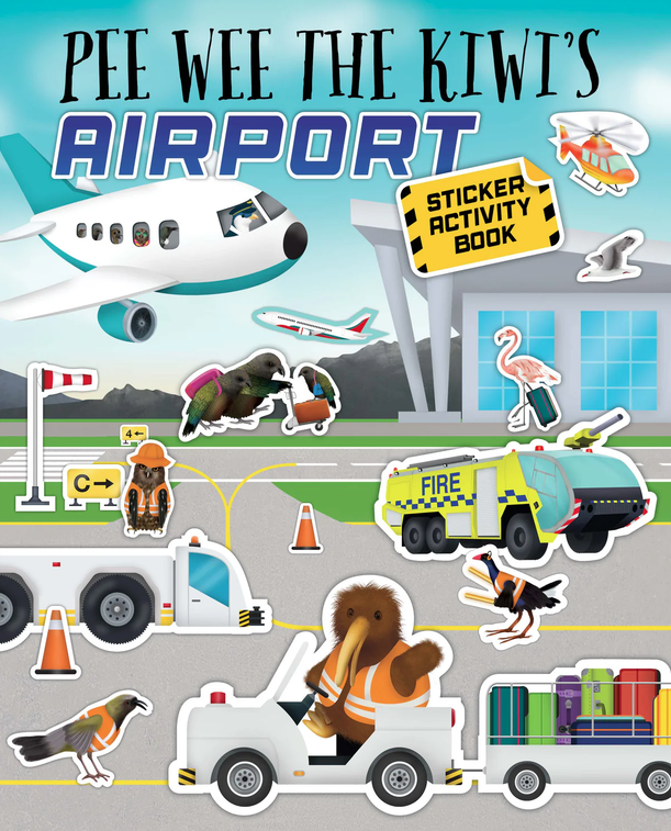 Pee Wee The Kiwi's Airport Sticker Activity Book