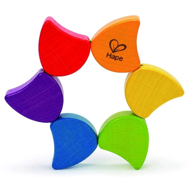 Hape Rainbow Rattle Wooden (7343504687303)