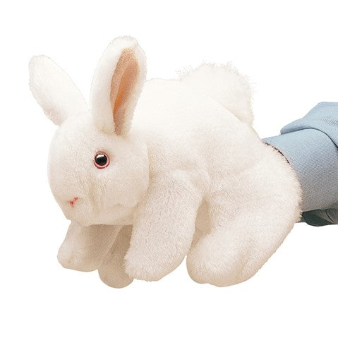 White Bunny Small Puppet (6959358968007)