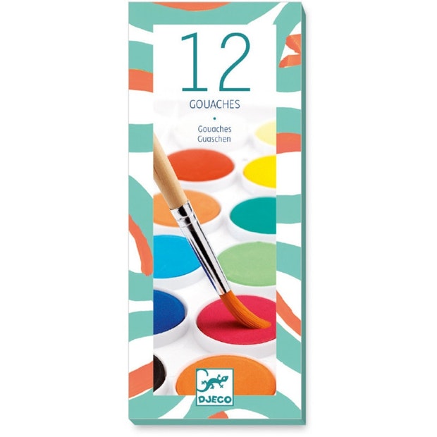 Djeco 12 Colour Cakes Classic (4540282601507)