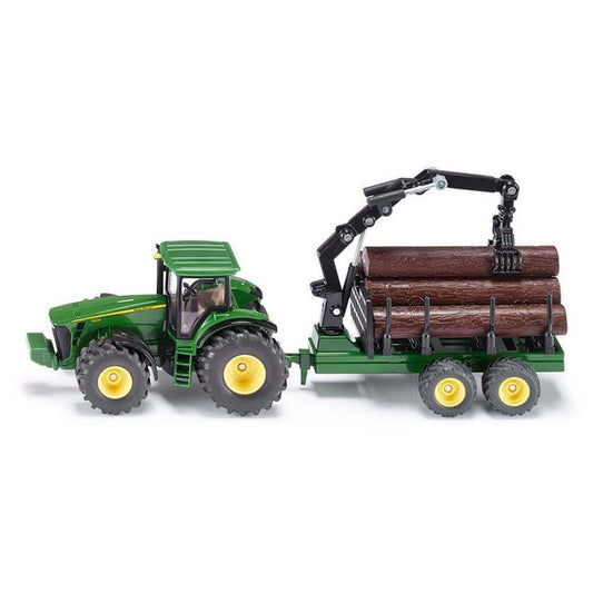 Siku John Deer Tractor/Forestry Trailer (4565150007331)
