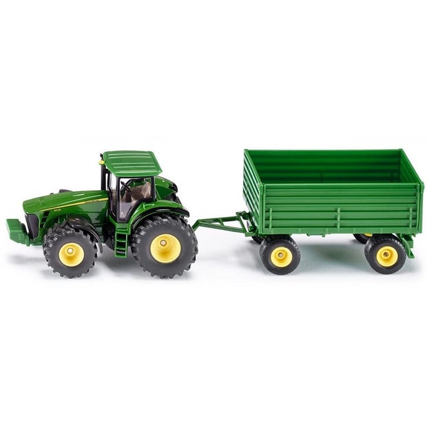 Siku 1953 John Deer Tractor with Trailer (4565149909027)