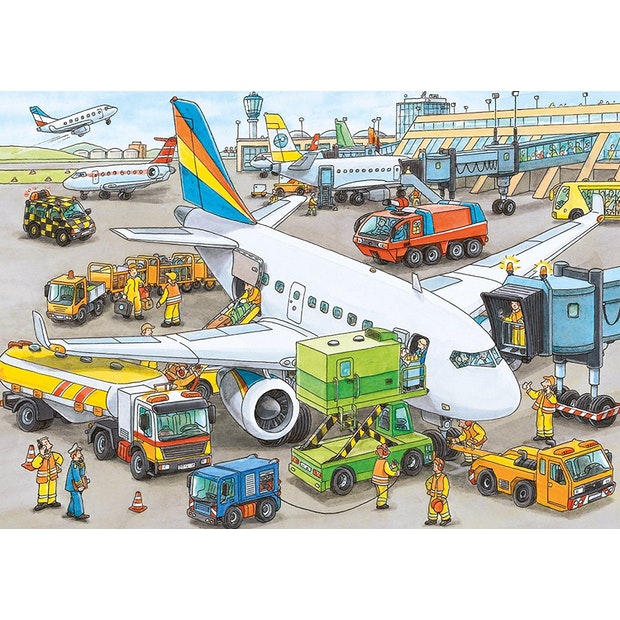 Busy Airport Puzzle 35 Pieces (4568471699491)