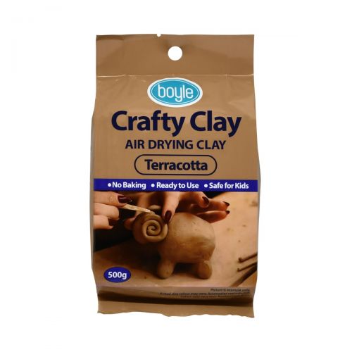 Boyle Crafty Clay Air Drying 500g Terracotta (8030032298183)