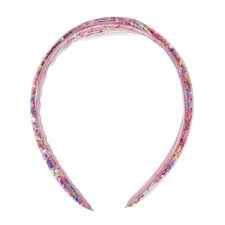 PP Rainbow Hearts Glitter Headband