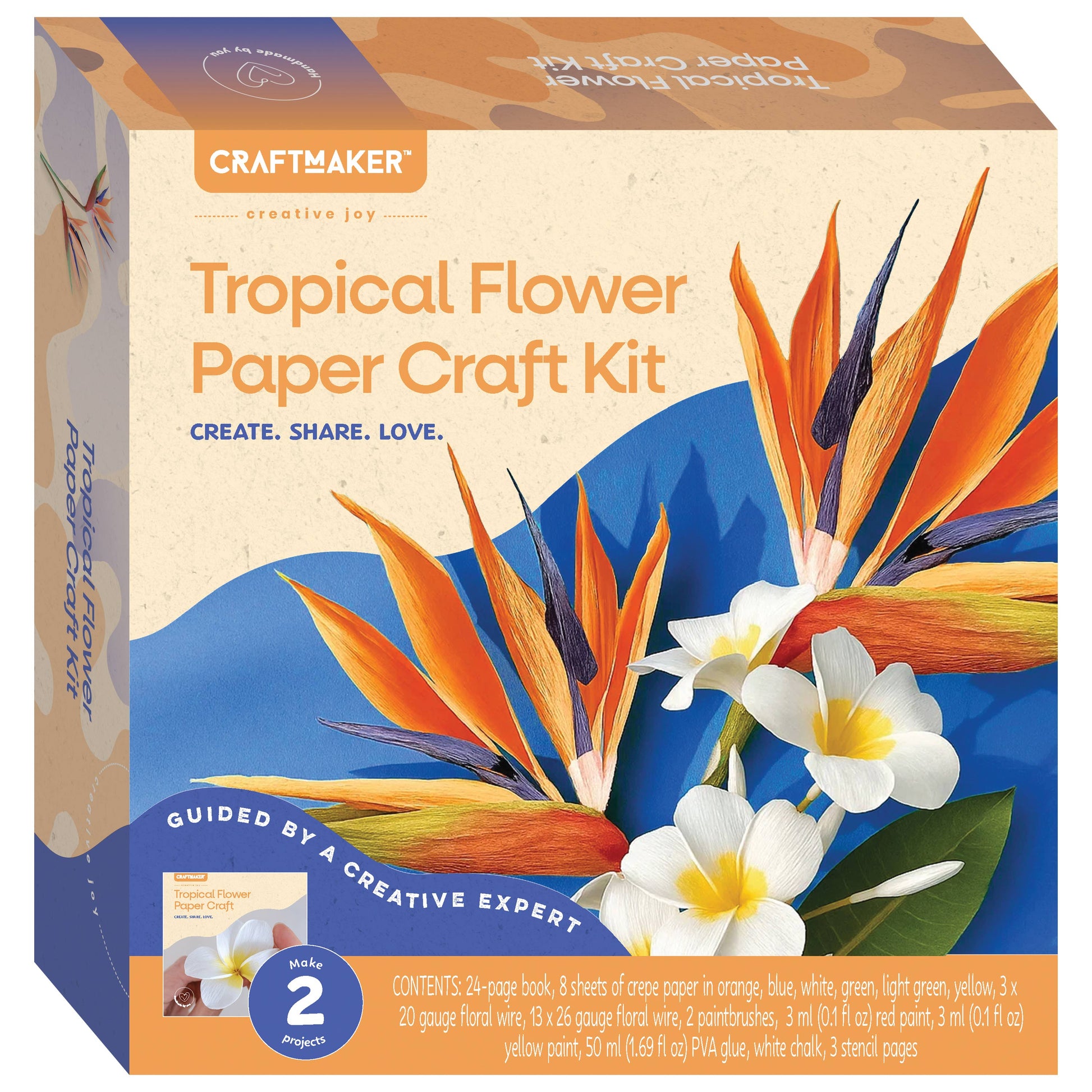 Craft Maker Bright Floral Papercraft Kit