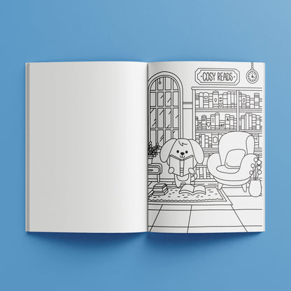Cosy Colouring Poster Art