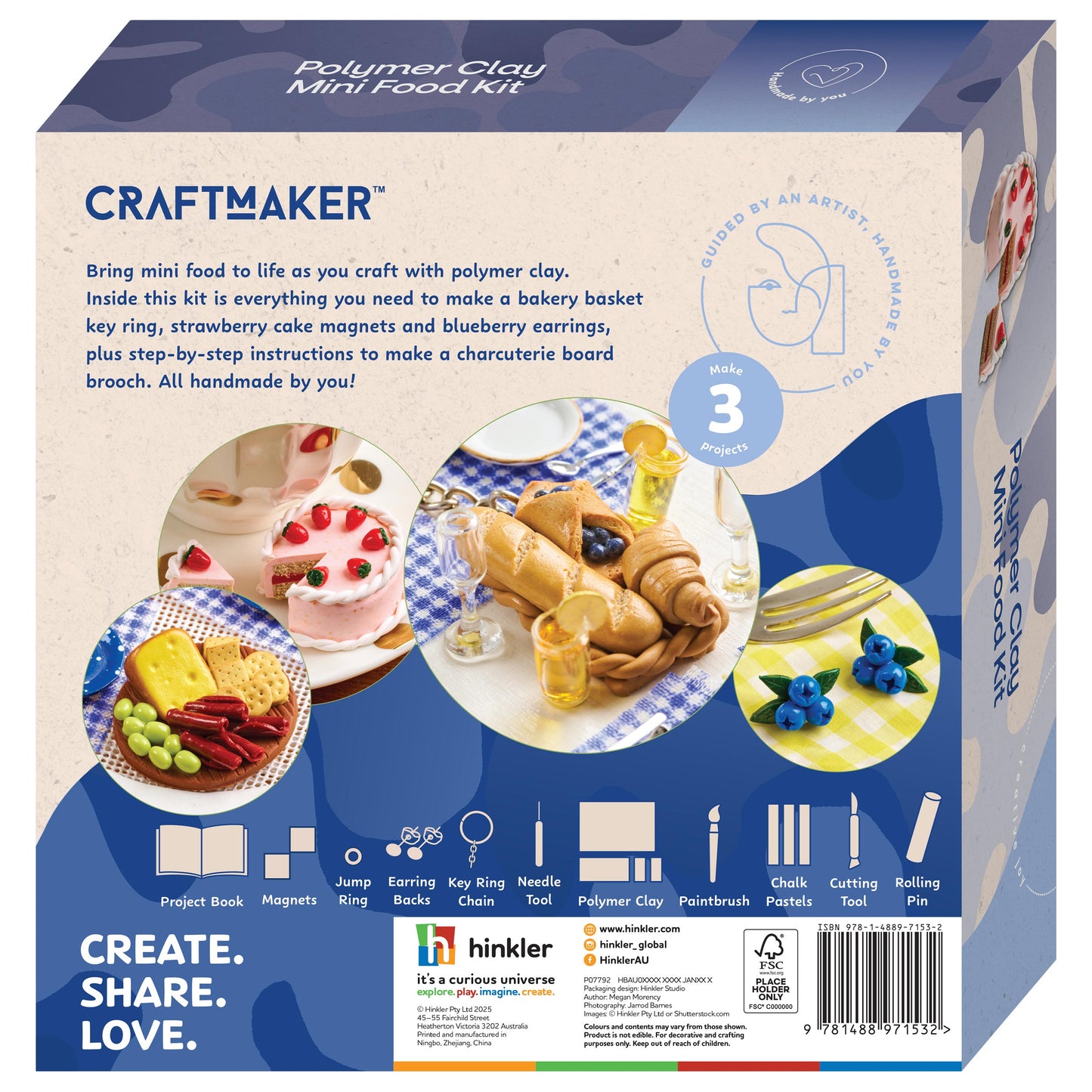 Craft Maker Polymer Clay Mini Foods