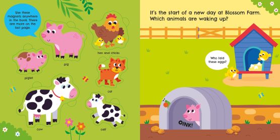 Farm Animal Magnet Book