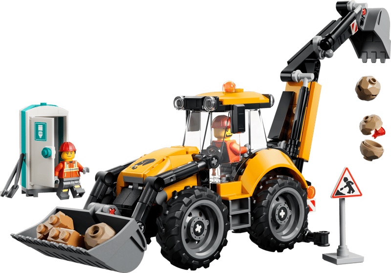 Lego City Yellow Backhoe Loader 60480