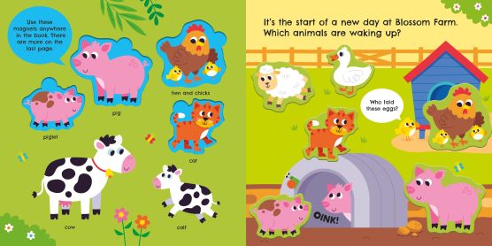 Farm Animal Magnet Book