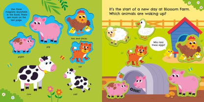 Farm Animal Magnet Book