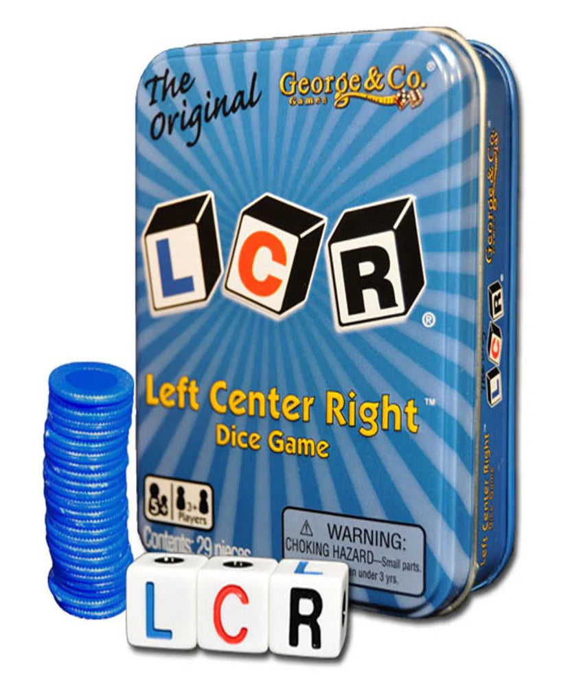 Left Centre Right - Blue Tin