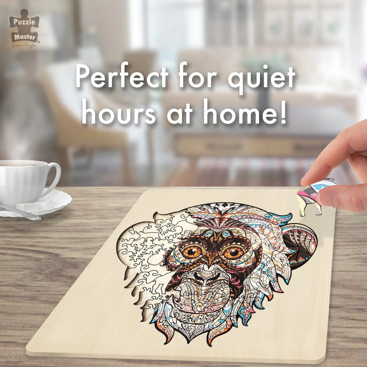 Wooden Jigsaw Monkey 132pc