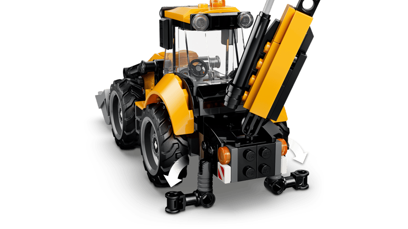Lego City Yellow Backhoe Loader 60480