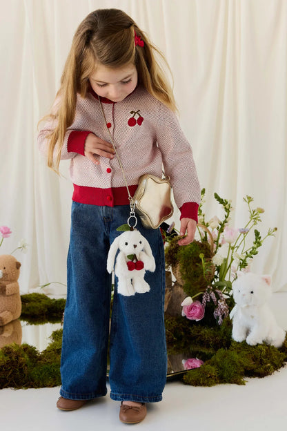 SB Penelope The Bunny Cherries Key Charm - Marshmallow 15cm