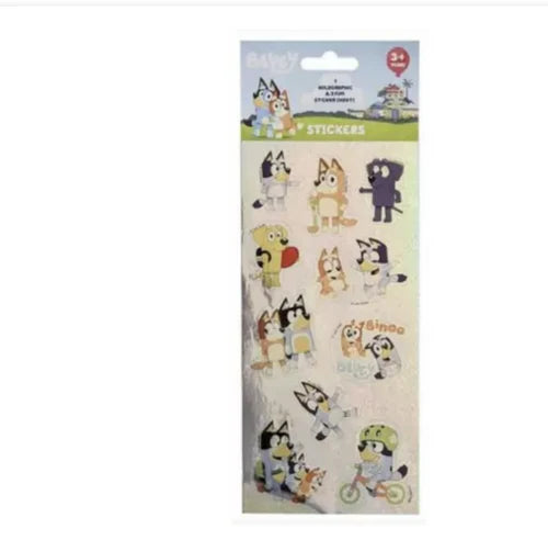 Bluey Stickers Holographic 3pk