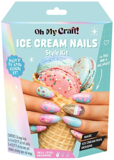 OMC! Ice Cream Glam Nail Art