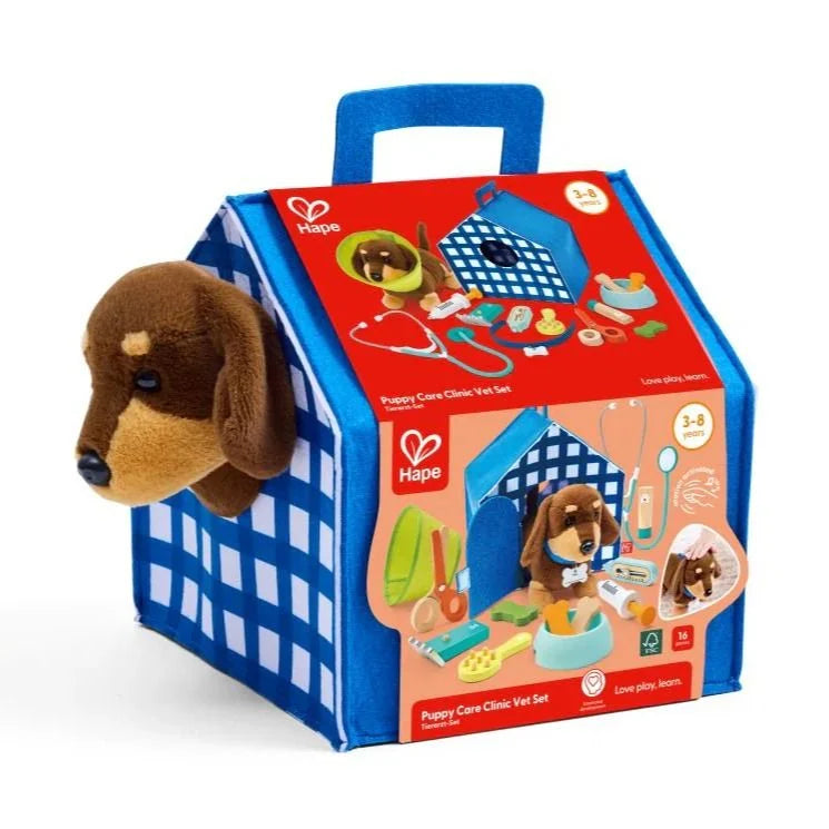 Hape Puppy Care Clinic Vet Set (8348469362887)