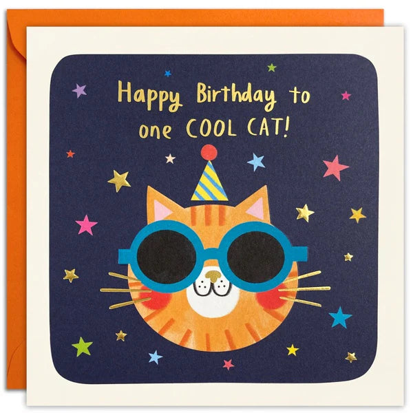 Cool Cat - Birthday Card