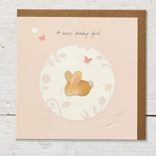 New Baby Girl - Baby Card