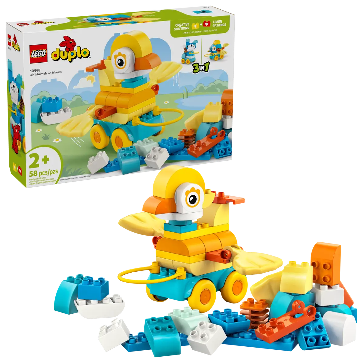 Lego Duplo 3in1 Animals on Wheels 10448 (8384542933191)